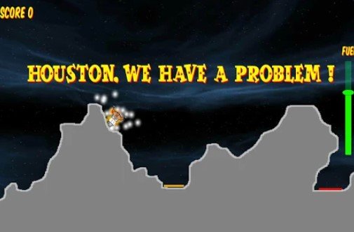 Gameplay screenshot from moon lander pro for Android