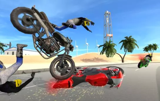 Gameplay screenshot from moto extreme 3d for Android