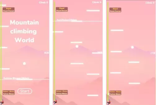 Gameplay screenshot from mountain climbing world for Android