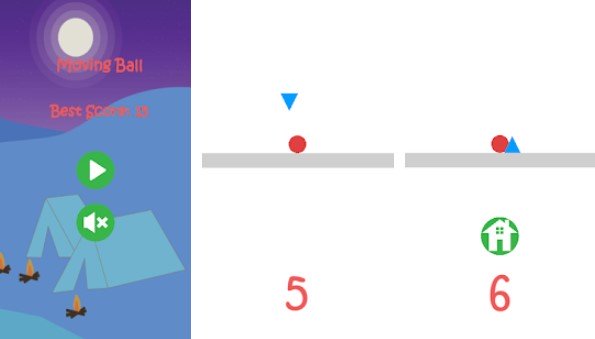 Gameplay screenshot from moving ball for Android