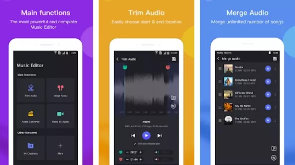 Gameplay screenshot from music editor for Android