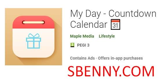  My Day - Countdown Calendar