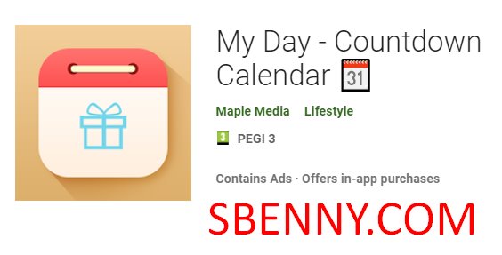  My Day - Countdown Calendar