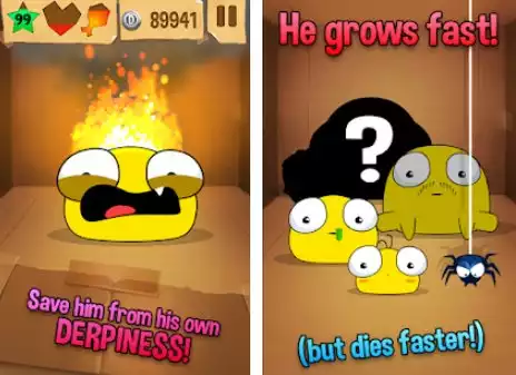 Gameplay screenshot from my derp the world s dumbest virtual pet for Android