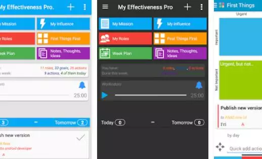 Gameplay screenshot from my effectiveness to do tasks for Android