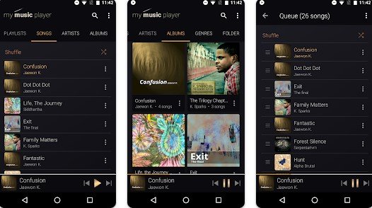 Gameplay screenshot from my music player for Android