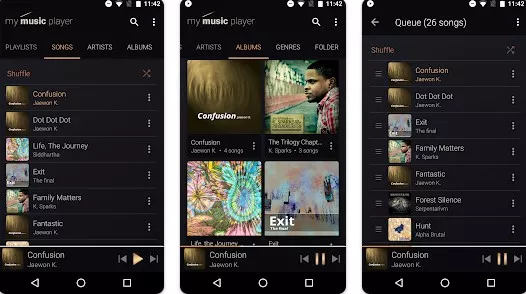Gameplay screenshot from my music player for Android
