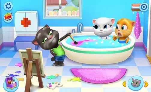 Gameplay screenshot from my talking tom friends for Android