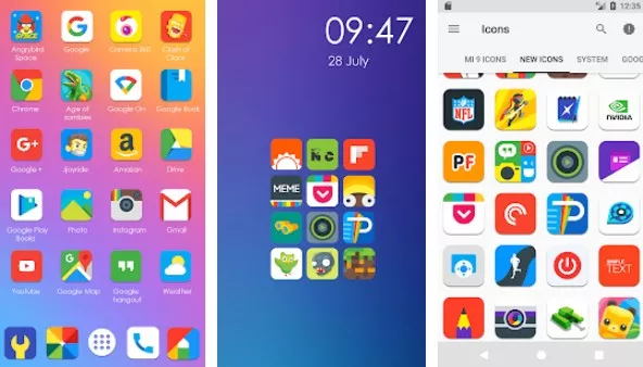 Gameplay screenshot from my ui 9 icon pack for Android