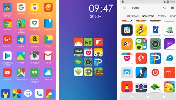 Gameplay screenshot from my ui 9 icon pack for Android