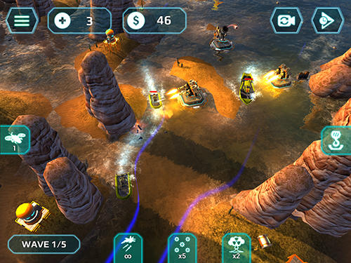 Gameplay screenshot from naval storm td for Android