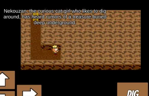 Gameplay screenshot from nekouzan maze miner for Android