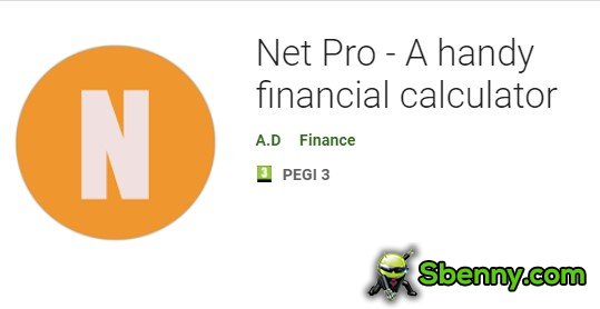 net pro un pratico calcolatore finanziario