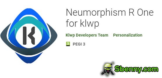  Neumorphism R One for klwp APK
