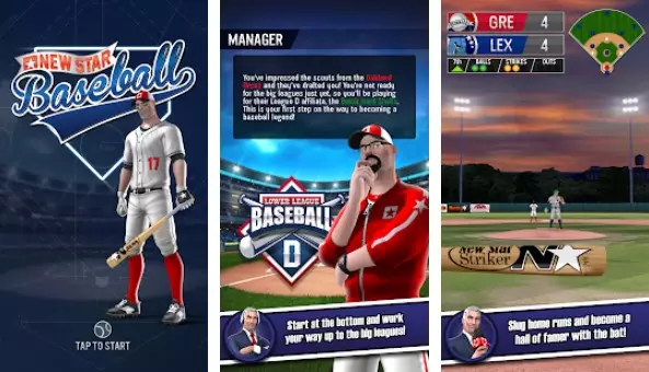 Gameplay screenshot from new star baseball for Android