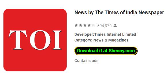  News by The Times of India Newspaper
