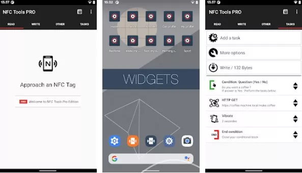 Gameplay screenshot from nfc tools pro edition for Android