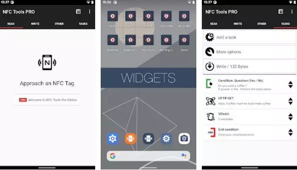 Gameplay screenshot from nfc tools pro edition for Android