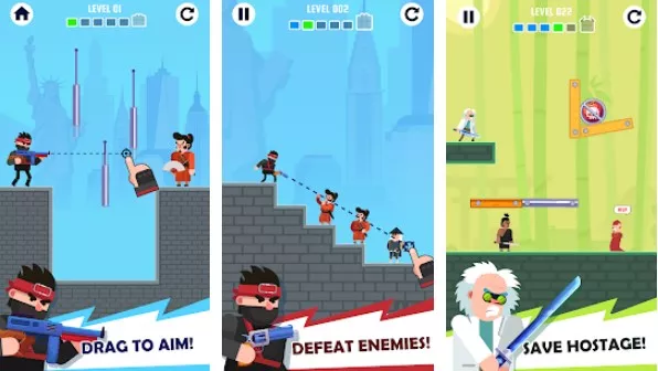 Gameplay screenshot from ninja attack for Android