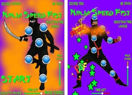 Gameplay screenshot from ninja speed fist pro for Android