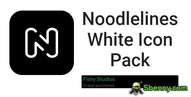  Noodlelines White Icon Pack