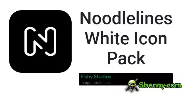  Noodlelines White Icon Pack