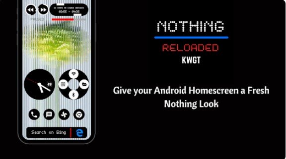 Gameplay screenshot from nothing reloaded kwgt 2 0 for Android