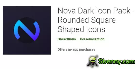  Nova Dark Icon Pack - Rounded Square Shaped Icons