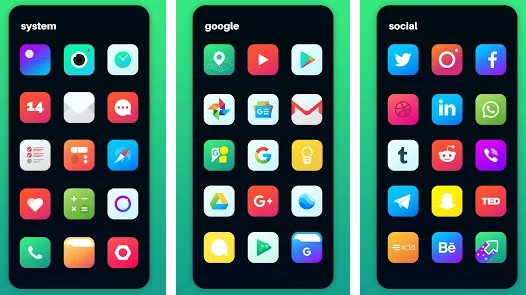 nova icon pack rounded square icons APK Android
