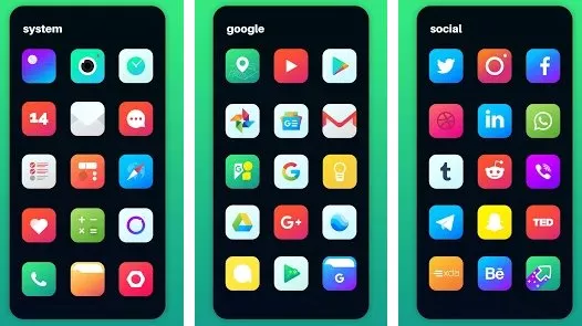 Gameplay screenshot from nova icon pack rounded square icons for Android