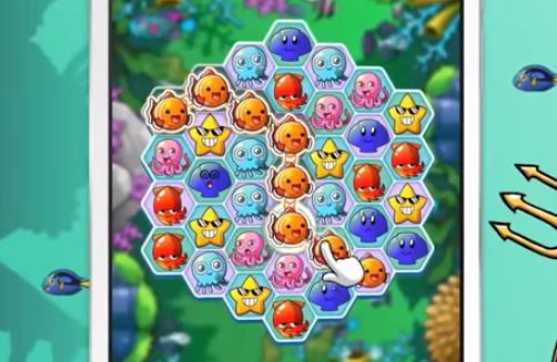 Gameplay screenshot from ocean blast match 3 puzzler for Android