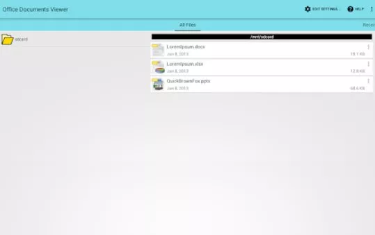 Gameplay screenshot from office documents viewer pro for Android