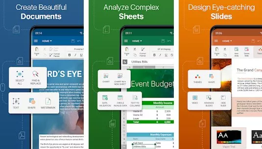 Gameplay screenshot from officesuite office pdf word excel powerpoint for Android