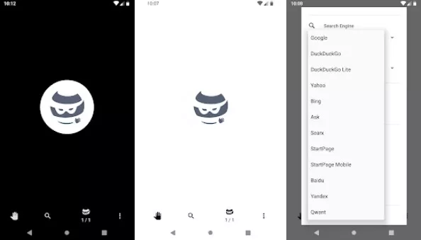 Gameplay screenshot from oh private web browser privacy by design for Android
