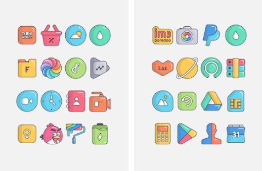 Gameplay screenshot from olympia icon pack for Android