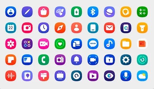 Gameplay screenshot from oneui 6 icon pack for Android
