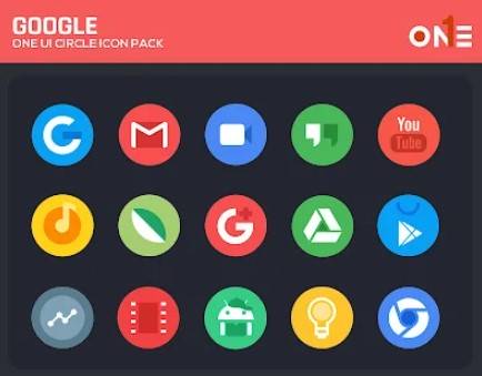 Gameplay screenshot from oneui circle icon pack for Android