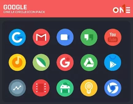 Gameplay screenshot from oneui circle icon pack for Android