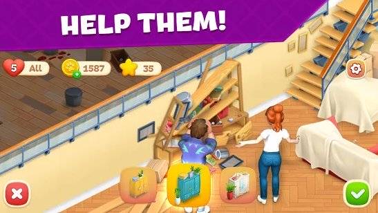 Gameplay screenshot from open house for Android