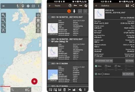 Gameplay screenshot from oruxmaps gp for Android