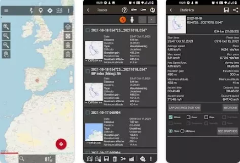 Gameplay screenshot from oruxmaps gp for Android