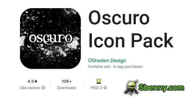  Oscuro Icon Pack