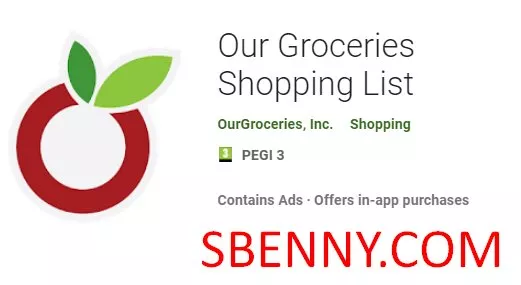 our groceries shopping list