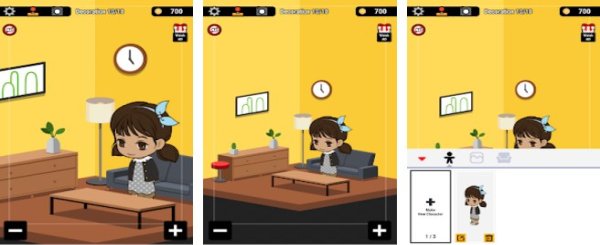 Gameplay screenshot from pp doll and house dress up and decorate for Android