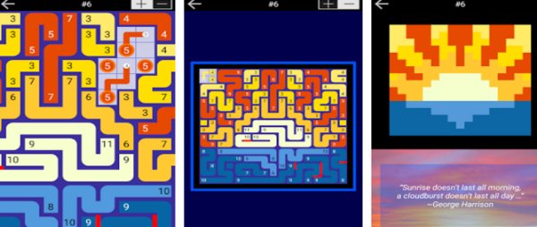 Gameplay screenshot from pathpix joy for Android