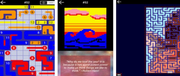 Gameplay screenshot from pathpix love for Android