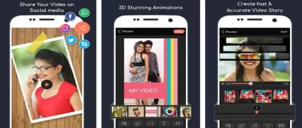 Gameplay screenshot from photo slideshow with music for Android