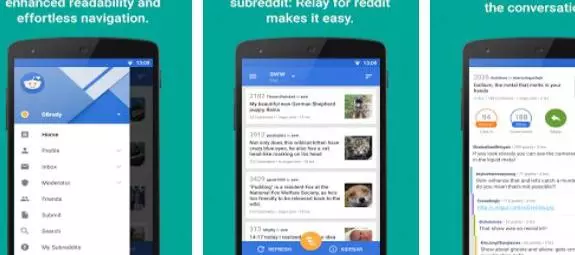 Gameplay screenshot from relay for reddit pro for Android