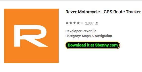 rever 오토바이 GPS 경로 추적기 및 탐색