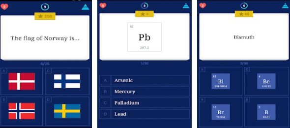 Gameplay screenshot from quizio pro quiz game for Android